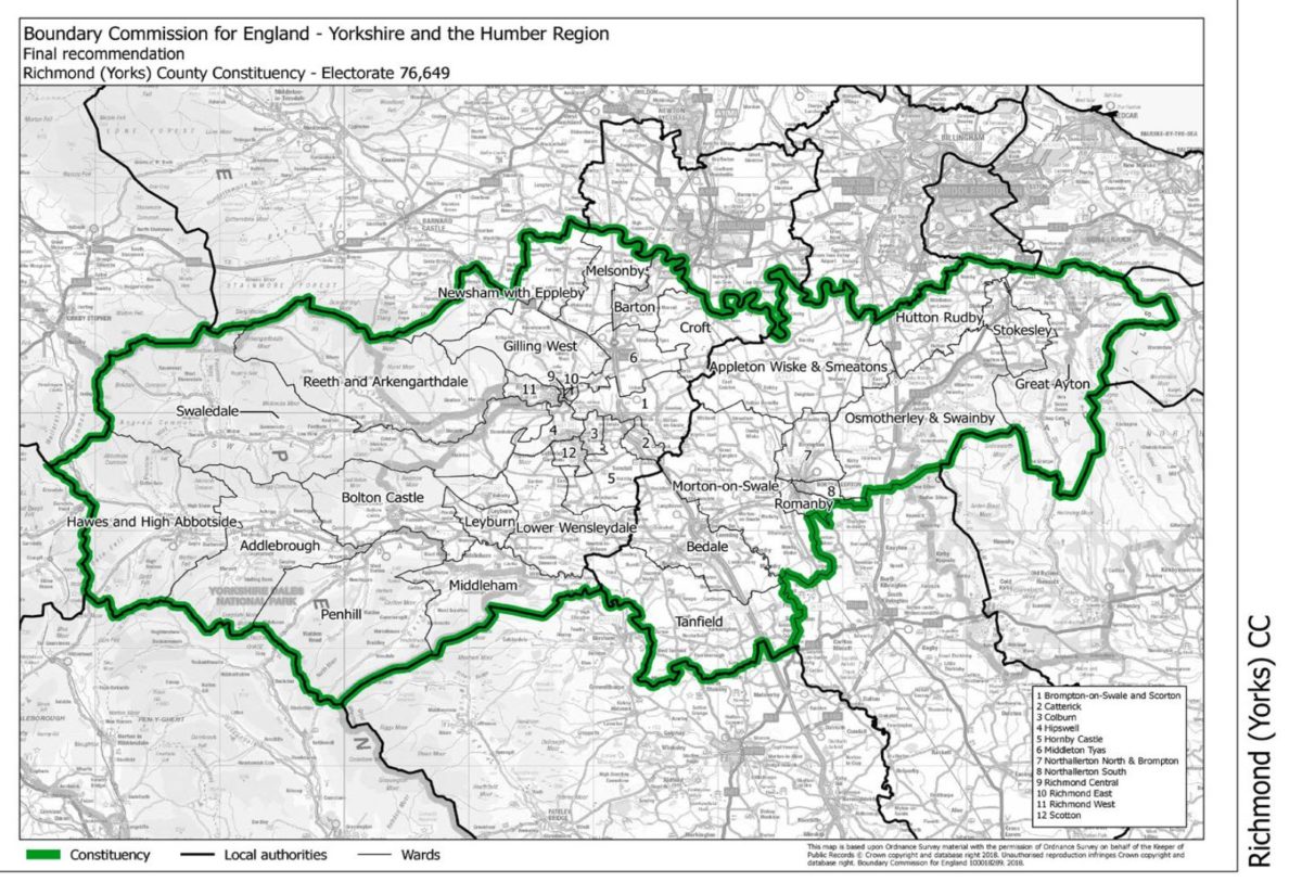 Full Constituency Map of Richmond (Yorks)